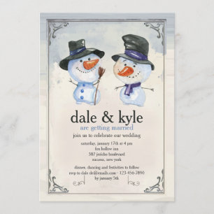 Snowman Fellows Invitation