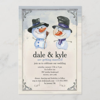 Snowman Fellows Invitation
