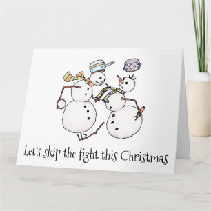 Snowman fight card