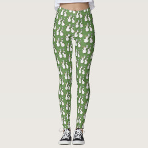 Snowman fight leggings