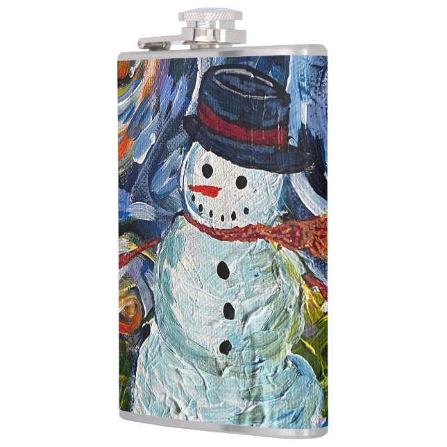 Snowman Flask (Left)