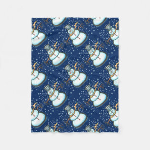 Snowman Fleece Blanket