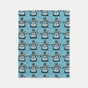 Snowman Fleece Blanket