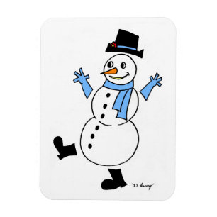 Snowman Flexible Magnet