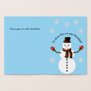 snowman foil card