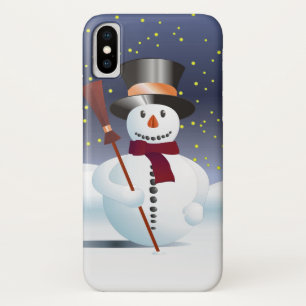 Snowman for Xmas iPhone X Case