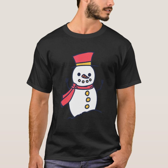 Snowman fun christmas T-Shirt (Front)