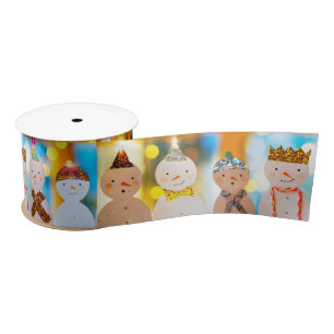 Snowman Fun Elegant Christmas II Satin Ribbon