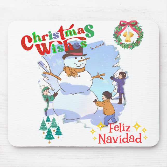 Snowman fun Mousepad (Front)
