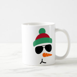 Snowman Funny Christmas Sungles  Coffee Mug