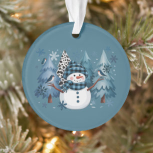 Snowman Funny Christmas Xmas Holiday Trees Ornament