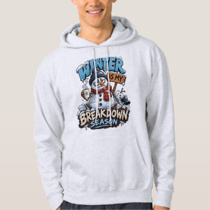 Snowman Funny Winter Seasonal Humour Christmas Hoodie