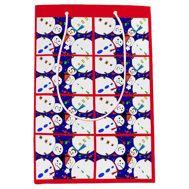 Snowman Gift Bag (Front)