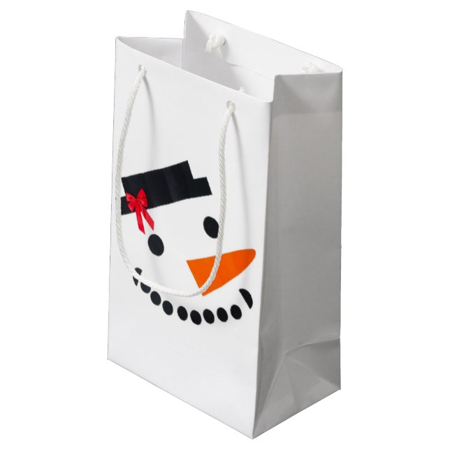 Snowman Gift Bag (Back Angled)