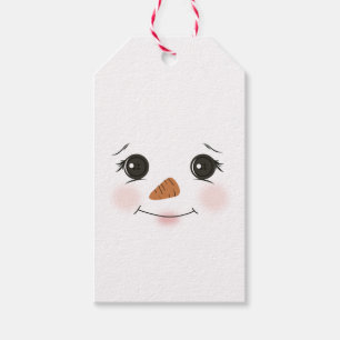 Snowman Gift Tag double sided