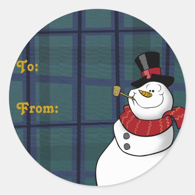 Snowman Gift Tags (Front)