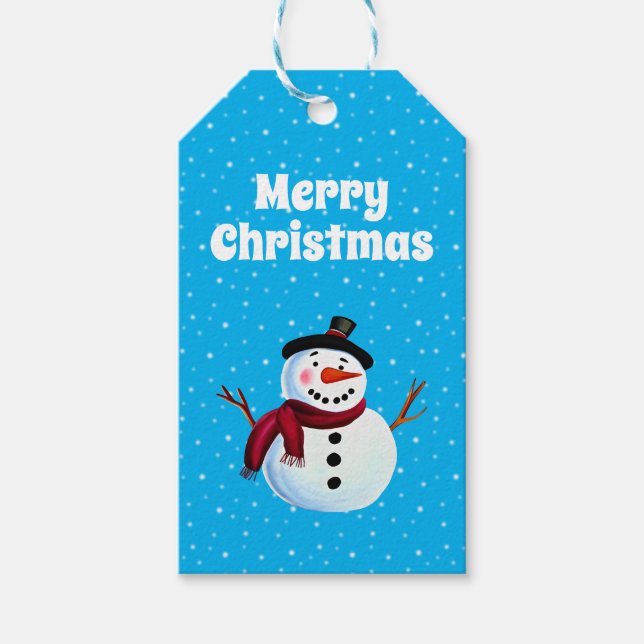 Snowman Gift Tags (Front)