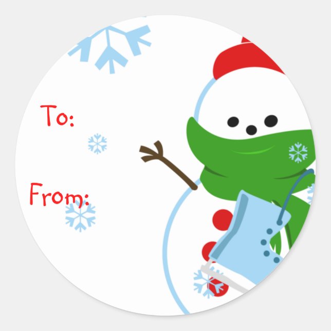Snowman Gift Tags (Front)
