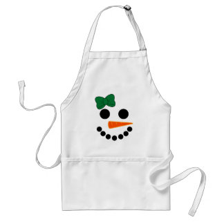 Snowman Girl Standard Apron
