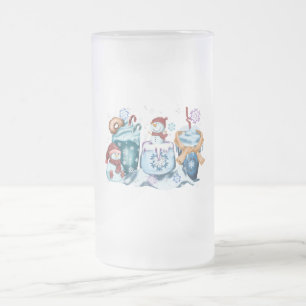 Snowman Glass Mug