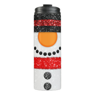 Snowman Glitter Tumbler