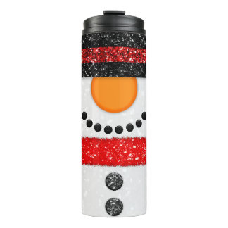 Snowman  Glitter Tumbler
