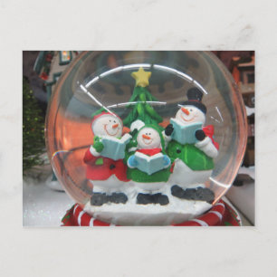 Snowman Globe Postcard