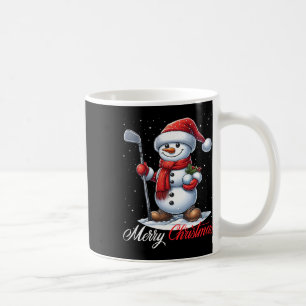 Snowman Golf Merry Christmas Snow Boys Girls Kids Coffee Mug