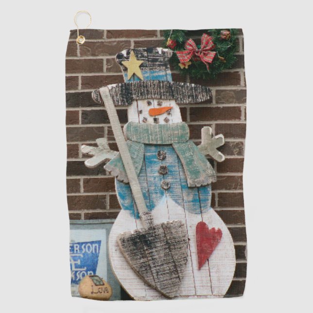 Snowman Golf Towel (Front)