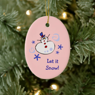 Snowman Granddaughter Christmas Ornament