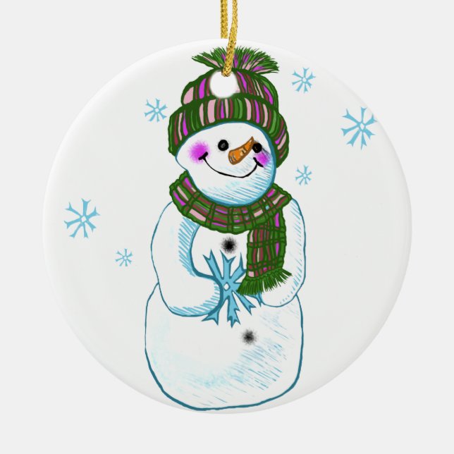 Snowman Granny ornament (Front)