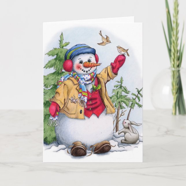 Snowman - Greeting Card (Front)