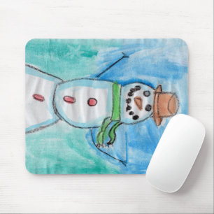 Snowman Happiness - Kids Art fo CHOC Mouse Mat