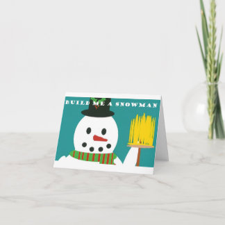 Snowman Happy Birthday Card