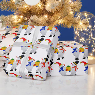 SNOWMAN HERE'S YOUR CHRISTMAS GIFT WRAPPING PAPER