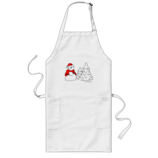 Snowman Holiday Apron