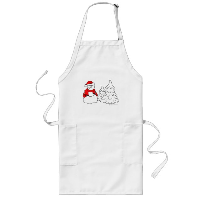 Snowman Holiday Apron (Front)