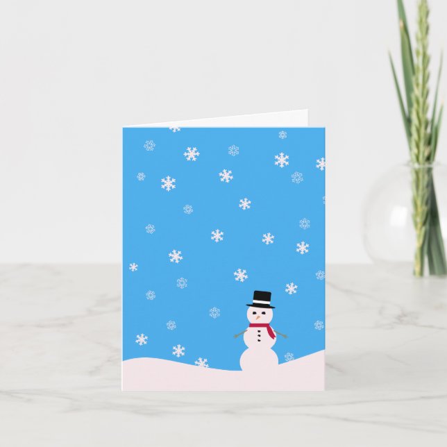 snowman holiday card (Front)