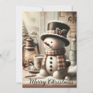 Snowman Holiday Card