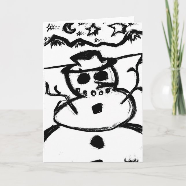 SnowMan Holiday Card (Front)