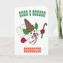 Snowman Holiday Card