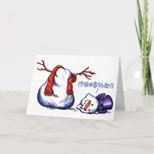 Snowman Holiday Card
