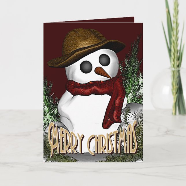 Snowman Holiday Card (Front)
