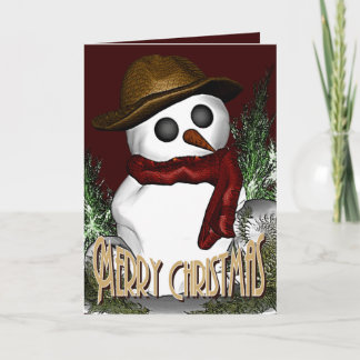 Snowman Holiday Card