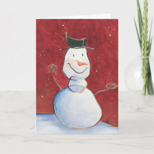Snowman Holiday Card