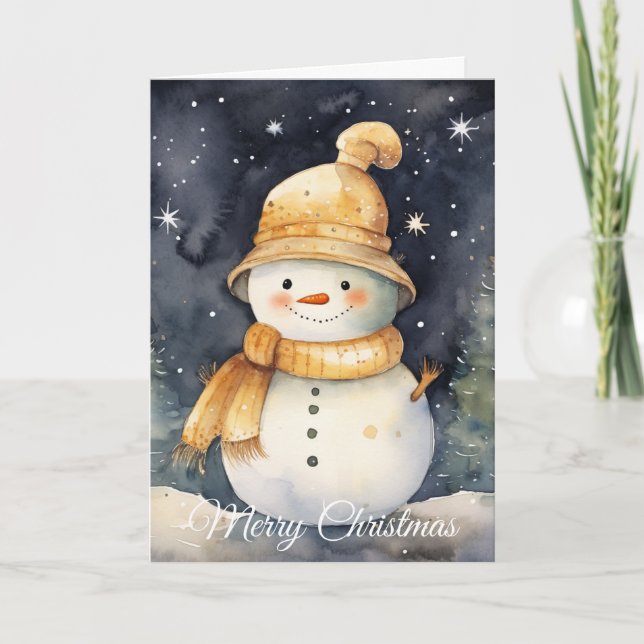 Snowman Holiday Card (Front)