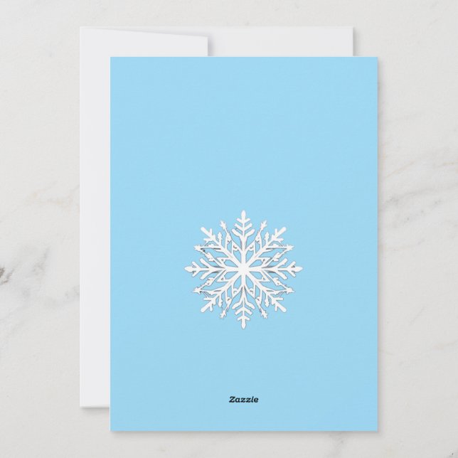 snowman holiday card (Back)