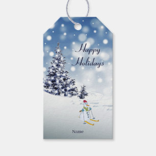 Snowman Holiday Gift Tag