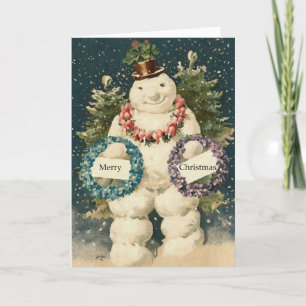Snowman Holiday Greetings Card