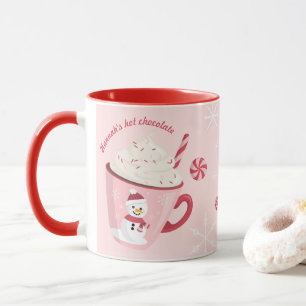 Snowman Holiday Hot Chocolate Mug